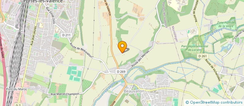 localisation de l'entreprise MONSIEUR JEAN NODIN  PORTES-LES-VALENCE