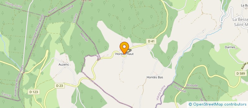 localisation de l'entreprise MONSIEUR JEAN-NOEL ALBARET  LA BESSEYRE SAINT MARY