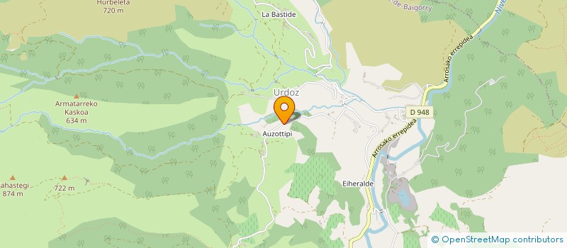 localisation de l'entreprise MONSIEUR JEAN-NOEL AYCAGUER  SAINT-ETIENNE-DE-BAIGORRY