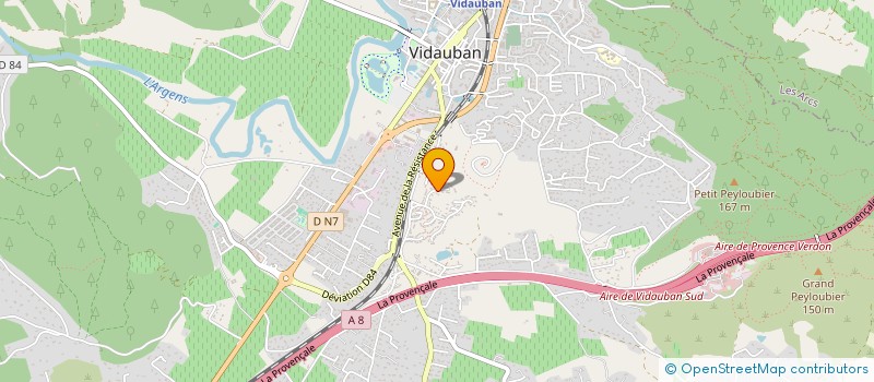 localisation de l'entreprise MONSIEUR JEAN-NOEL BARBIER à VIDAUBAN
