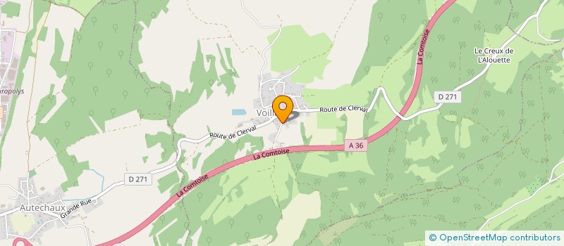 localisation de l'entreprise MONSIEUR JEAN-NOEL BONNOT  VOILLANS