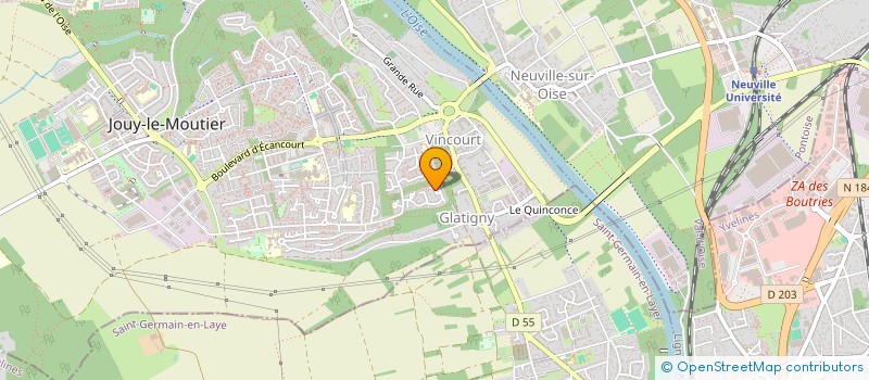 localisation de l'entreprise MONSIEUR JEAN-NOEL BOROT  JOUY-LE-MOUTIER