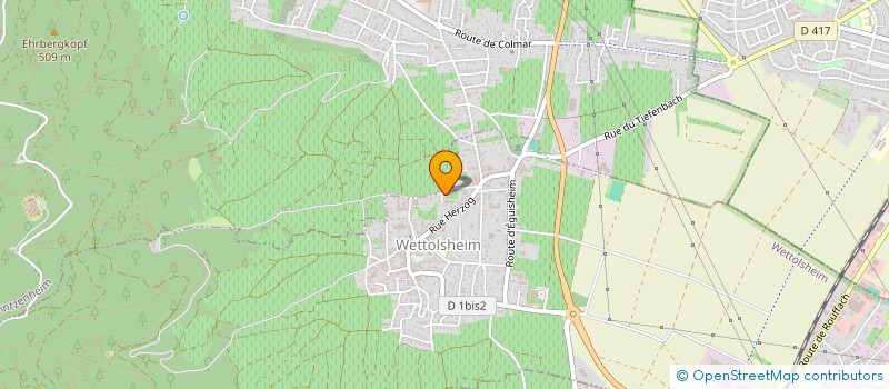 localisation de l'entreprise MONSIEUR JEAN-NOEL BRABANT  WETTOLSHEIM