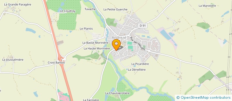 localisation de l'entreprise MONSIEUR JEAN-NOEL BRETAUDEAU à BEAUPREAU-EN-MAUGES