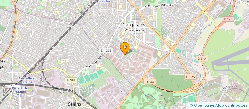 localisation de l'entreprise MONSIEUR JEAN-NOEL BRILLANT  GARGES-LES-GONESSE