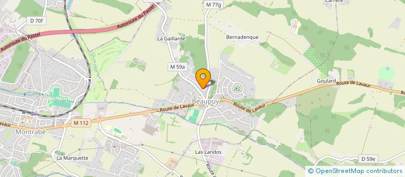 localisation de l'entreprise MONSIEUR JEAN NOEL CAZAUX  BEAUPUY