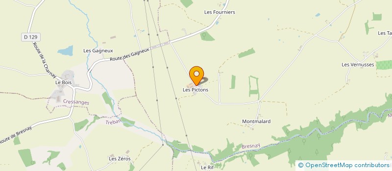 localisation de l'entreprise MONSIEUR JEAN NOEL CHAPELET  SOUVIGNY