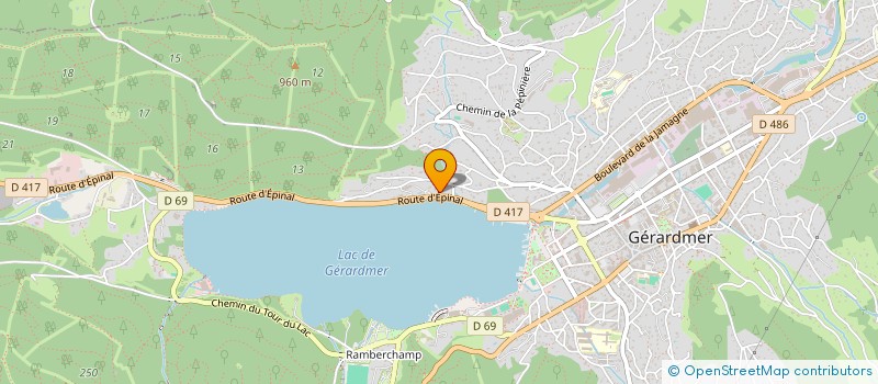 localisation de l'entreprise MONSIEUR JEAN-NOEL DAMIEN  GERARDMER