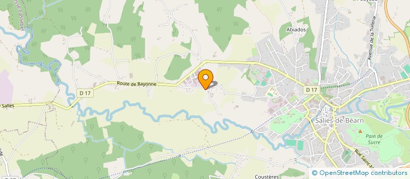 localisation de l'entreprise MONSIEUR JEAN NOEL DARRIGRAND  SALIES-DE-BEARN