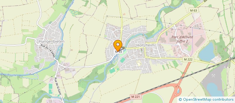 localisation de l'entreprise MONSIEUR JEAN-NOEL DAUJEAN  HOLTZHEIM