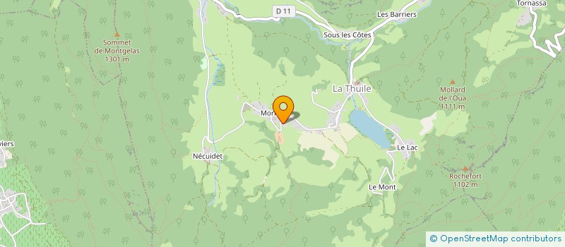 localisation de l'entreprise MONSIEUR JEAN-NOEL DAVID  LA THUILE