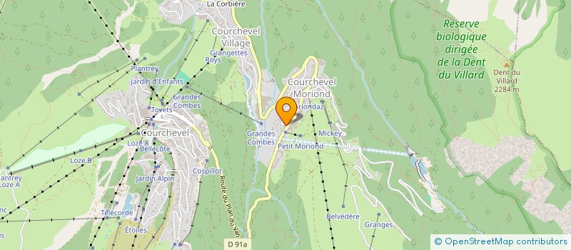 localisation de l'entreprise MONSIEUR JEAN-NOEL DEBOAISNE à COURCHEVEL