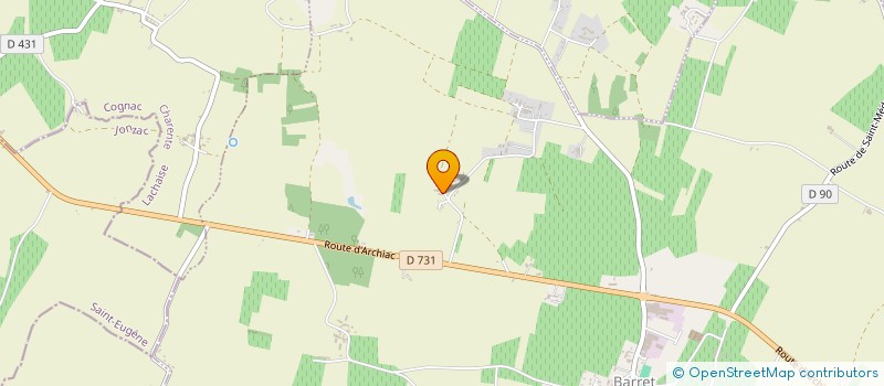 localisation de l'entreprise MONSIEUR JEAN NOEL DUBOIS  BARRET