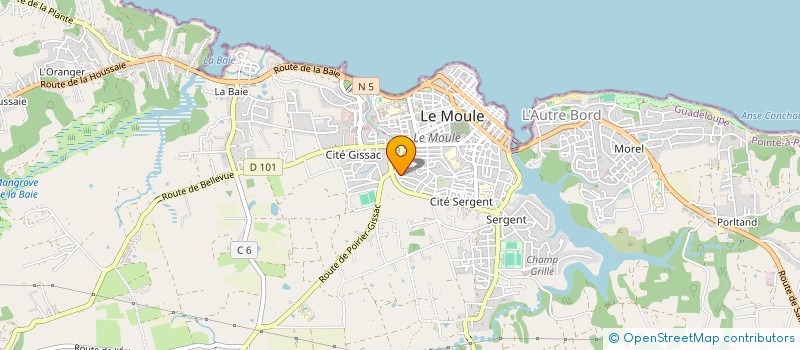 localisation de l'entreprise MONSIEUR JEAN-NOEL FOSTIN à LE MOULE