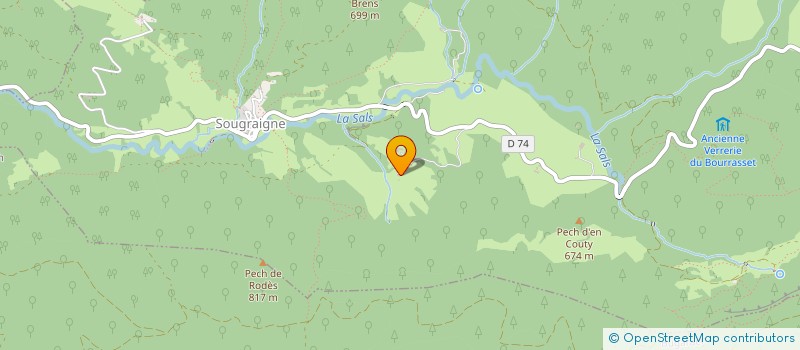 localisation de l'entreprise MONSIEUR JEAN-NOEL FOURTIER  SOUGRAIGNE