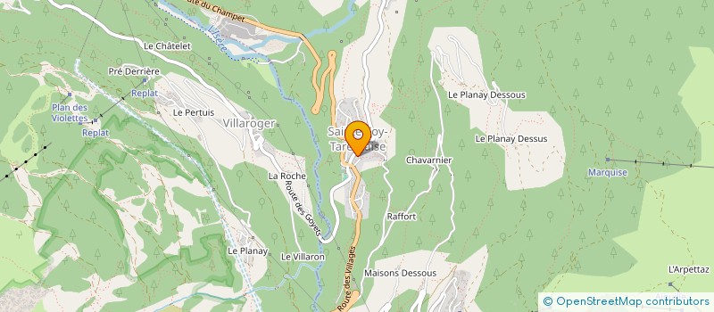 localisation de l'entreprise MONSIEUR JEAN-NOEL GAIDET  SAINTE-FOY-TARENTAISE