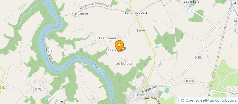 localisation de l'entreprise MONSIEUR JEAN-NOEL GATEFAIT à CUZION