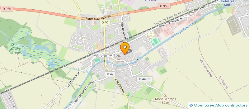 localisation de l'entreprise MONSIEUR JEAN-NOEL GAVORY  VITRY-EN-ARTOIS