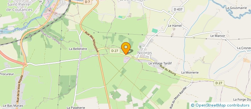 localisation de l'entreprise MONSIEUR JEAN-NOEL GODEFROY à HEUGUEVILLE-SUR-SIENNE