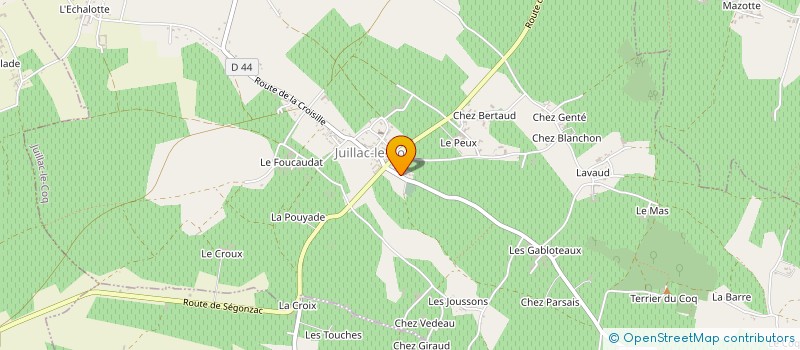 localisation de l'entreprise MONSIEUR JEAN-NOEL HAYS à JUILLAC-LE-COQ