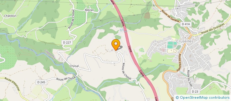 localisation de l'entreprise MONSIEUR JEAN-NOEL HUMBERT  CRUSEILLES