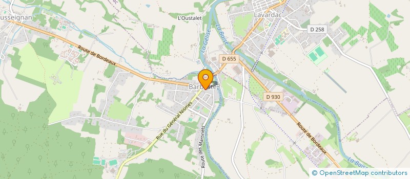 localisation de l'entreprise MONSIEUR JEAN-NOEL LAMBOLEY  BARBASTE