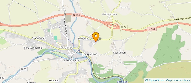 localisation de l'entreprise MONSIEUR JEAN-NOEL LE BRIS  BON REPOS SUR BLAVET