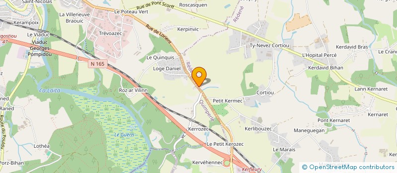 localisation de l'entreprise MONSIEUR JEAN-NOEL LE MONTAGNER  REDENE