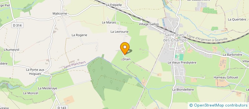 localisation de l'entreprise MONSIEUR JEAN-NOEL LEVAVASSEUR  SAINT-PLANCHERS