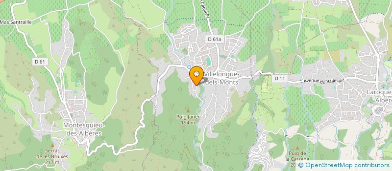 localisation de l'entreprise MONSIEUR JEAN-NOEL LLINARES  VILLELONGUE-DELS-MONTS