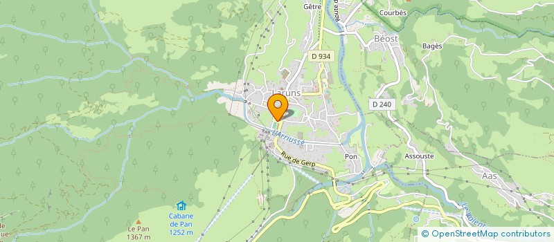 localisation de l'entreprise MONSIEUR JEAN-NOEL MONTANUY  LARUNS