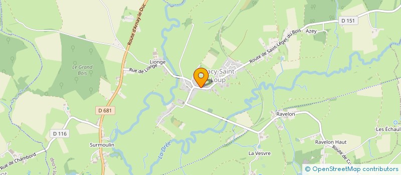 localisation de l'entreprise MONSIEUR JEAN-NOEL PACAUD  DRACY-SAINT-LOUP