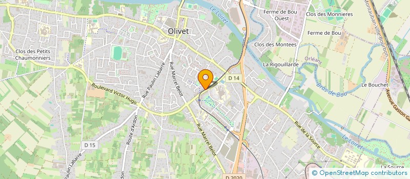 localisation de l'entreprise MONSIEUR JEAN-NOEL ROQUES  OLIVET