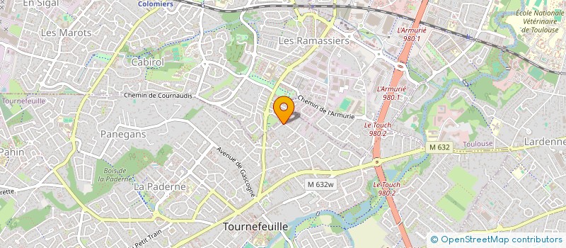 localisation de l'entreprise MONSIEUR JEAN-NOEL ROQUES  TOURNEFEUILLE