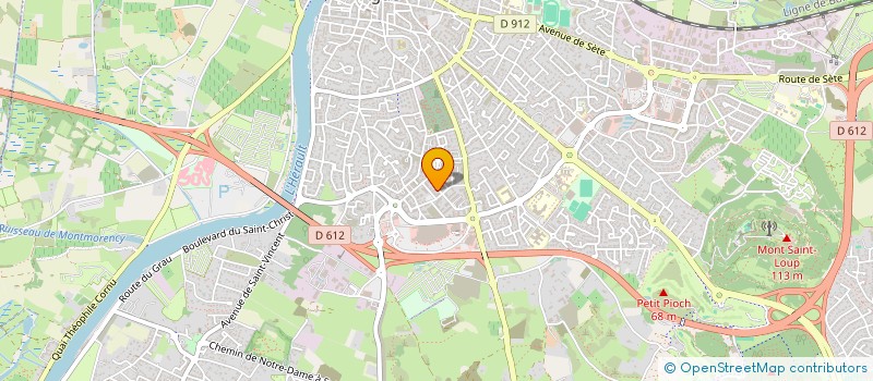 localisation de l'entreprise MONSIEUR JEAN-NOEL ROULLET  AGDE