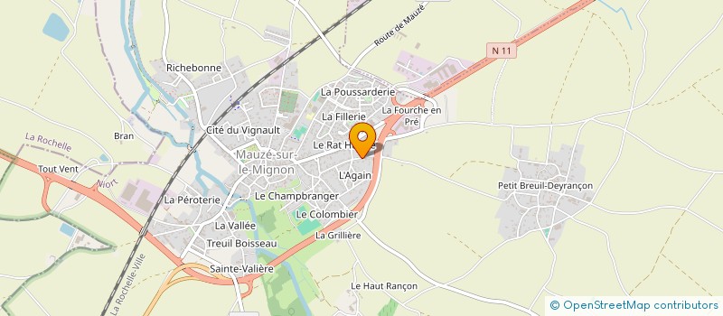localisation de l'entreprise MONSIEUR JEAN-NOEL ROY à SAINT-HILAIRE-LA-PALUD