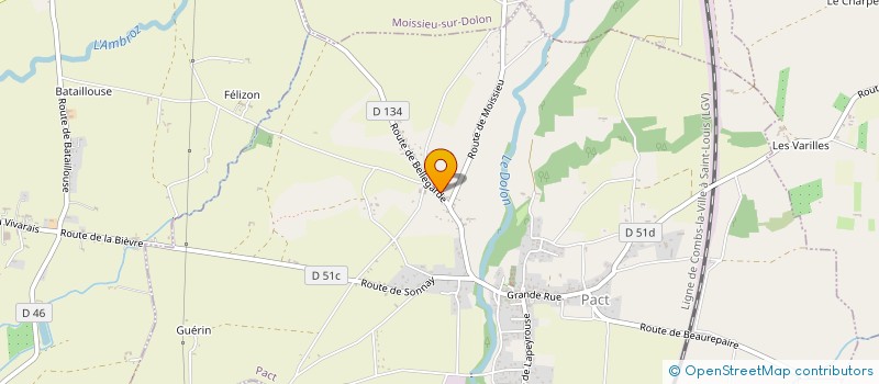 localisation de l'entreprise MONSIEUR JEAN-NOEL SICLER  PACT