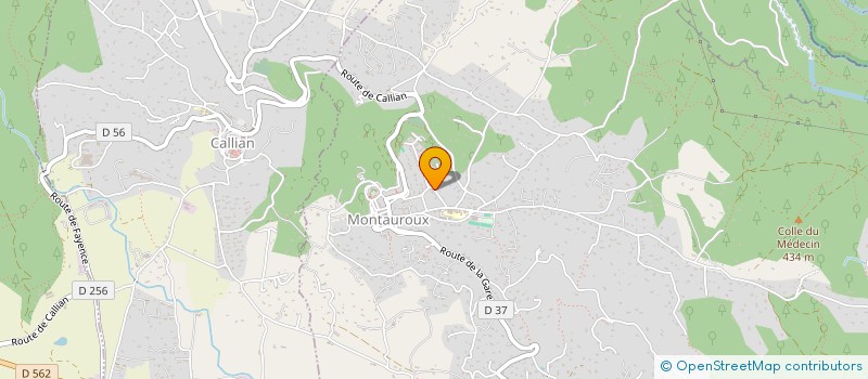 localisation de l'entreprise MONSIEUR JEAN NOEL SPITERI  MONTAUROUX