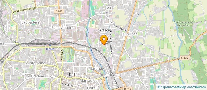 localisation de l'entreprise MONSIEUR JEAN-NOEL TICHIT  AUREILHAN