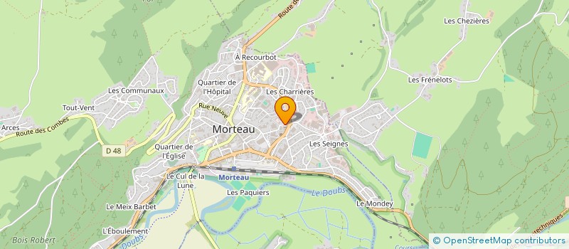 localisation de l'entreprise MONSIEUR JEAN-NOEL VALLIAMEE NADIANA  MORTEAU
