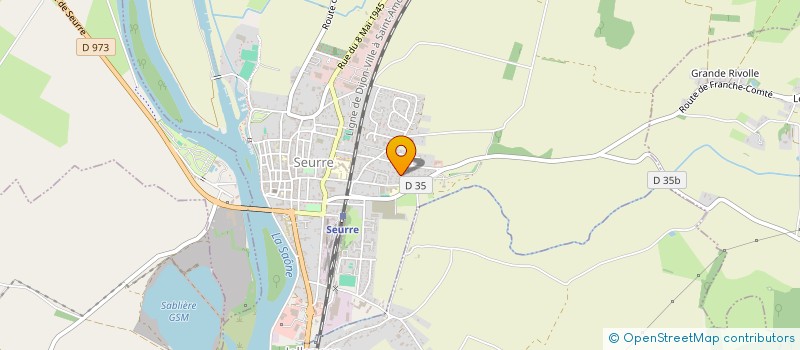 localisation de l'entreprise MONSIEUR JEAN-NOEL VERVANDIER  SEURRE