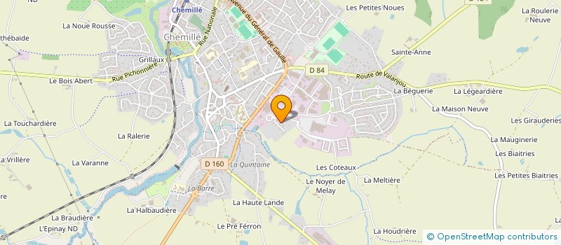 localisation de l'entreprise MONSIEUR JEAN-NOEL VIEAU  CHEMILLE-EN-ANJOU