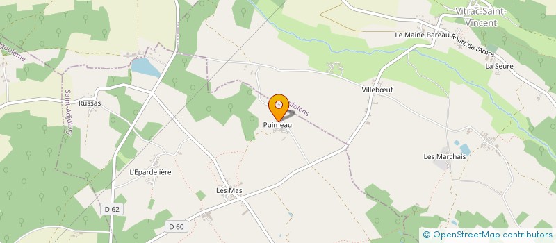 localisation de l'entreprise MONSIEUR JEAN-NOEL VOISIN  SAINT-ADJUTORY