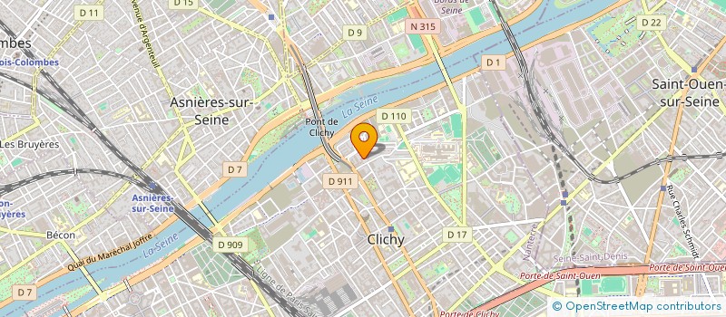localisation de l'entreprise MONSIEUR JEAN NOMO à CLICHY