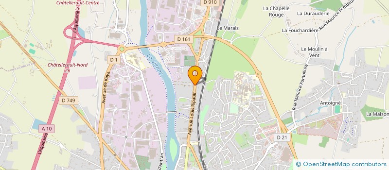 localisation de l'entreprise MONSIEUR JEAN NONET à CHATELLERAULT