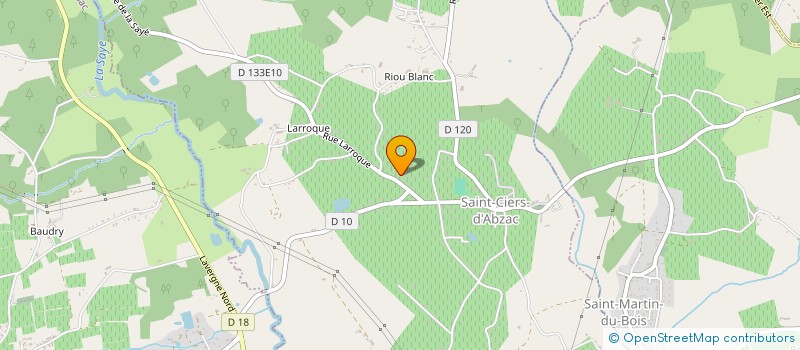 localisation de l'entreprise MONSIEUR JEAN NORMANDIN  ST CIERS D ABZAC