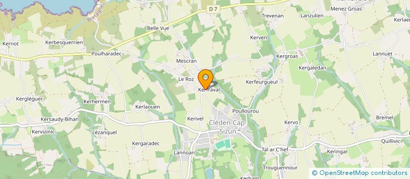 localisation de l'entreprise MONSIEUR JEAN NORMANT  CLEDEN-CAP SIZUN