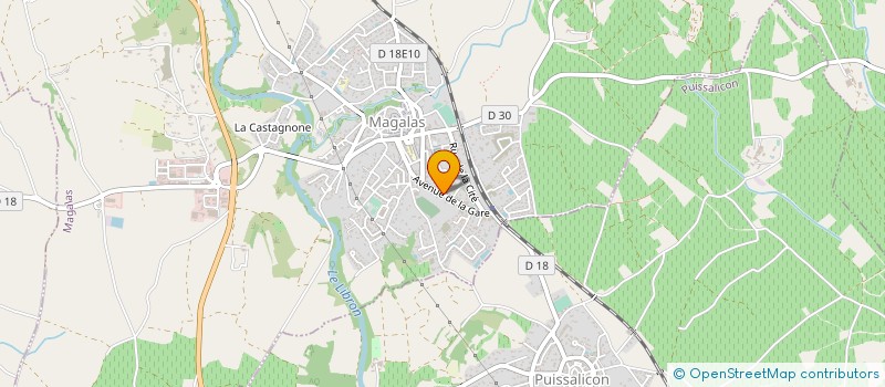 localisation de l'entreprise MONSIEUR JEAN NOUGARET  MAGALAS