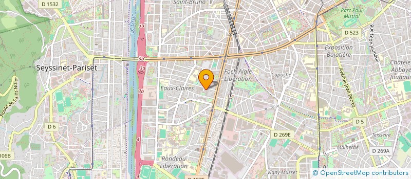 localisation de l'entreprise MONSIEUR JEAN NOUGUIER  GRENOBLE