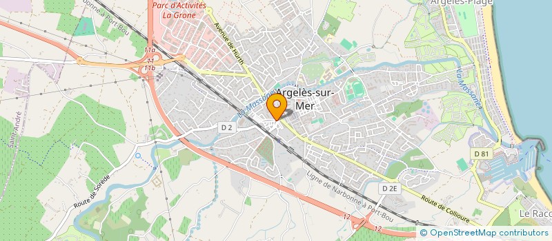 localisation de l'entreprise MONSIEUR JEAN NOUHAUD à ARGELES-SUR-MER